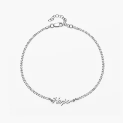 Allora Name Ankle Bracelet - Silver