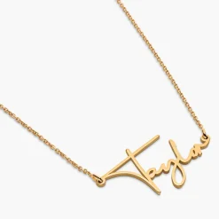 Belle Custom Name Necklace - Gold Plating