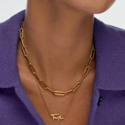 Belle Custom Name Necklace - Gold Plating