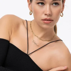 Belle Custom Name Necklace - 14k Solid Gold