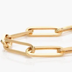 Big Paperclip Bracelet - 14k Solid Gold