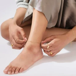 Bobble Chain Anklet/Bracelet - Gold Vermeil