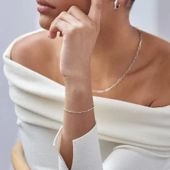 Bobble Chain Anklet/Bracelet - Silver