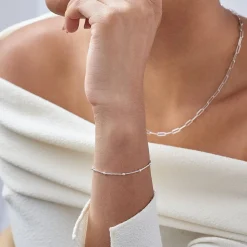 Bobble Chain Anklet/Bracelet - Silver