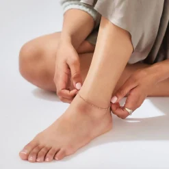 Bobble Chain Anklet/Bracelet- Rose Gold Vermeil