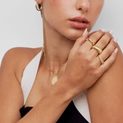 Celestial Curve Ring- Gold Vermeil