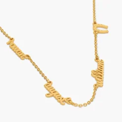 Charm Me Name Necklace - Gold Vermeil
