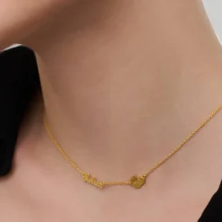 Charm Me Name Necklace - Gold Vermeil