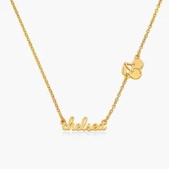 Charm Me Name Necklace - Gold Vermeil