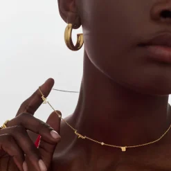 Charm Me Name Necklace with Diamond - Gold Vermeil