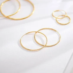 Cher Medium Hoop Earrings - Gold Vermeil