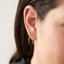 Cher Small Hoop Earring - Gold Vermeil