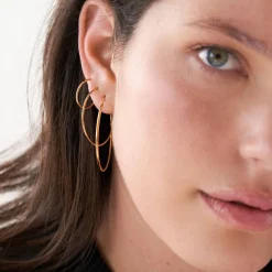 Cher Small Hoop Earring - Gold Vermeil