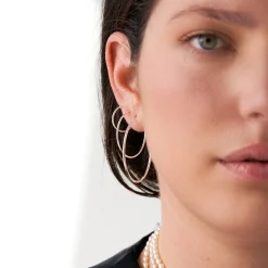 Cher Small Hoop Earrings - Silver