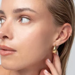 Classic Dome Huggie - Gold Vermeil