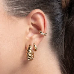 Classic Scalloped Hoop - Gold Vermeil