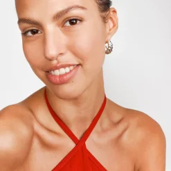 Classic Scalloped Hoop - Silver