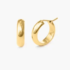 Dynamite Hoop Earrings - Gold Plated