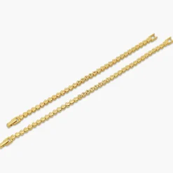 Engraved Dot Bracelet - 14K Solid Gold
