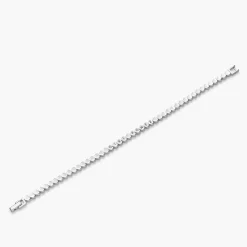 Engraved Dotted Heart Bracelet - Silver