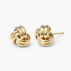 Forget Me Knot Earrings - Gold Plated