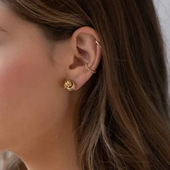 Forget Me Knot Earrings - Gold Plated