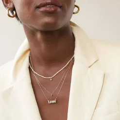 Gatsby Name Necklace - 10K Solid Gold