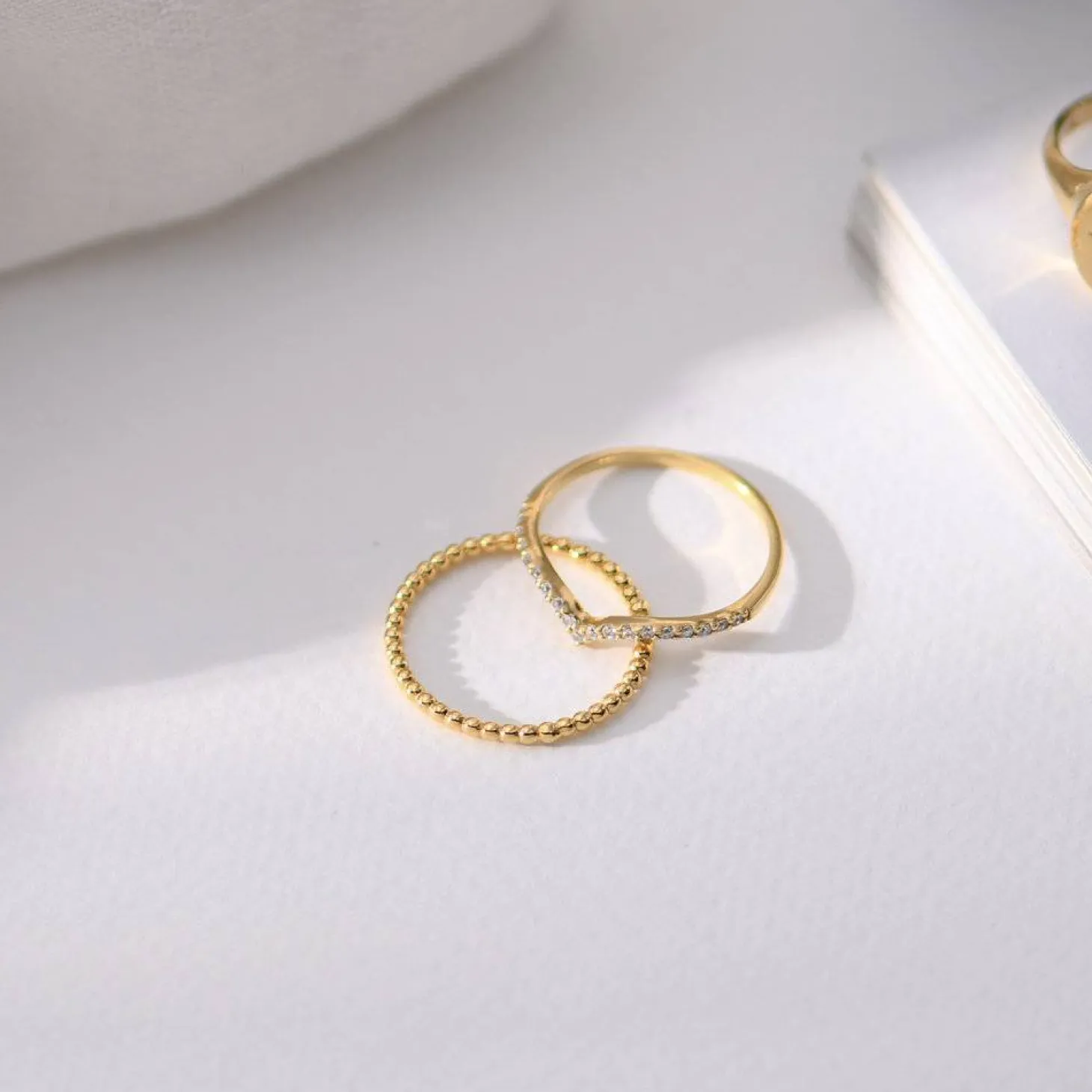 Glisten Dot Ring - Gold Plated