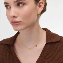 Heartbeat Name Necklace - Gold Vermeil