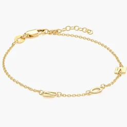 Inez Initial Bracelet/Anklet - Gold Vermeil