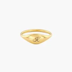 Kara Custom Name Ring - Gold Vermeil