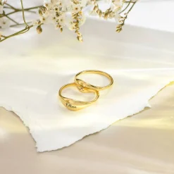 Kara Custom Name Ring - Gold Vermeil