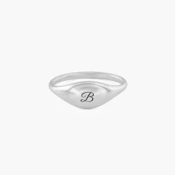 Kara Custom Name Ring - Silver