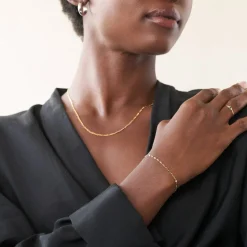 Margo Mirror Chain Bracelet/Anklet - Gold Vermeil