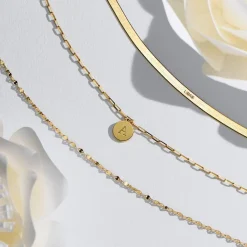 Margo Mirror Chain Bracelet/Anklet - Gold Vermeil