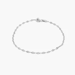 Margo Mirror Chain Bracelet/Anklet - Silver