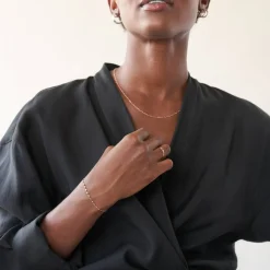 Margo Mirror Chain Bracelet/Anklet - Rose Gold Plating