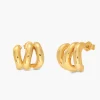 Medium Billow Earrings - Gold Vermeil