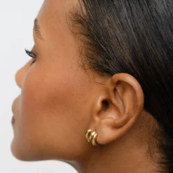 Medium Billow Earrings - Gold Vermeil