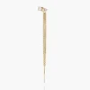 Mimosa Long Tassel Single Stud with Trio Diamond 0.45 CT Diamond - Gold Vermeil