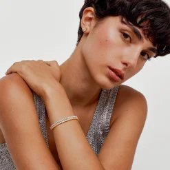 3mm Moissanite Tennis Bracelet - Gold Vermeil