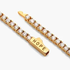 3mm Moissanite Tennis Bracelet - Gold Vermeil