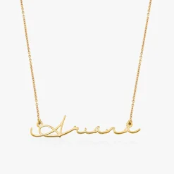 Mon Petit Name Necklace - Gold Vermeil