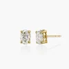 Oval Diamond Stud Earrings 0.6 CT - 14k Solid Gold