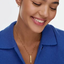 Pillar Bar Necklace - 18k Gold Vermeil