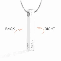 Pillar Bar Necklace - 18k Gold Vermeil