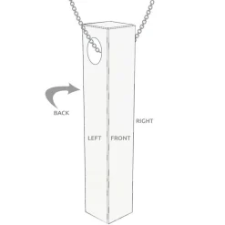 Pillar Bar Necklace for Men - Gold Plating