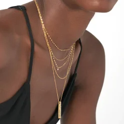 Pillar Bar Necklace With 0.25ct Diamond - Vermeil