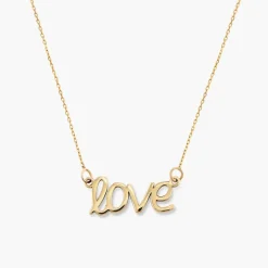 Pixie Name Necklace - 14K Solid Gold