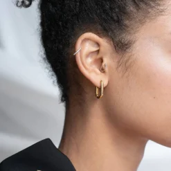 Play it By Ear Link Earrings - Gold Vermeil